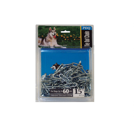 PDQ Tie Out Dog Chain Hvy15' A09415